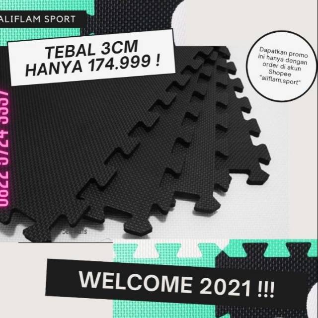 PROMO Matras Puzzle 3cm Matras Silat Karate Taekwondo Muaythai Matras Beladiri