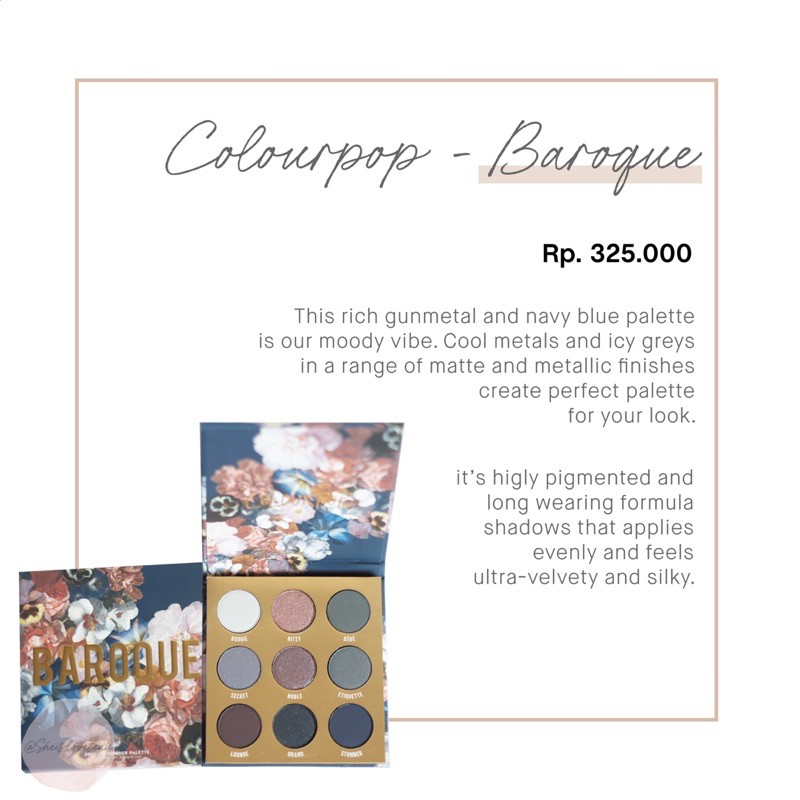 COLOURPOP - BAROQUE