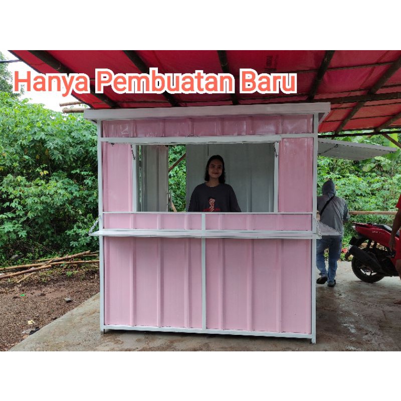 Booth Container Murah Besi Hollow galvanis anti karat