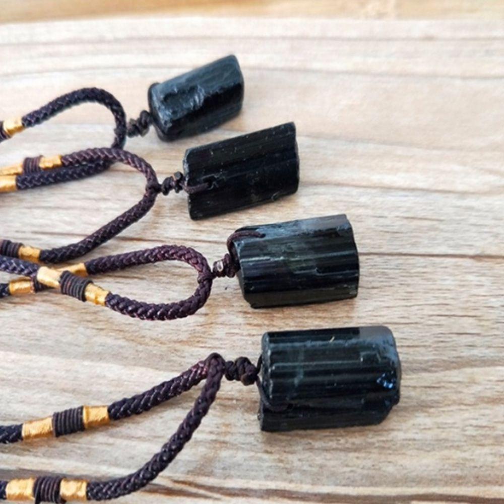 NEEDWAY Kalung Hadiah Permata Pesona Fashion Batu Penyembuhan Crystal Tourmaline