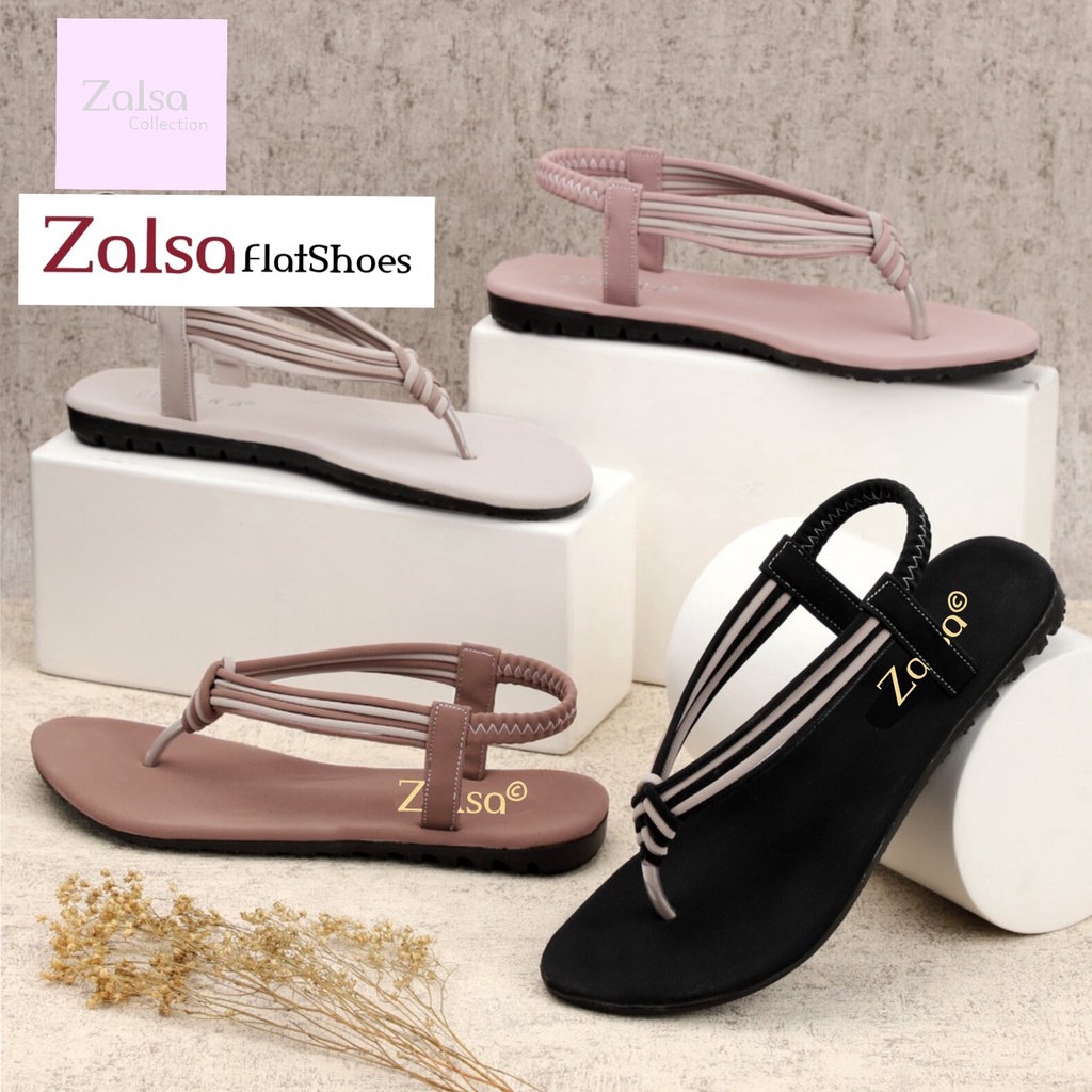 Sandal Wanita Flat Female tali karet GERRY