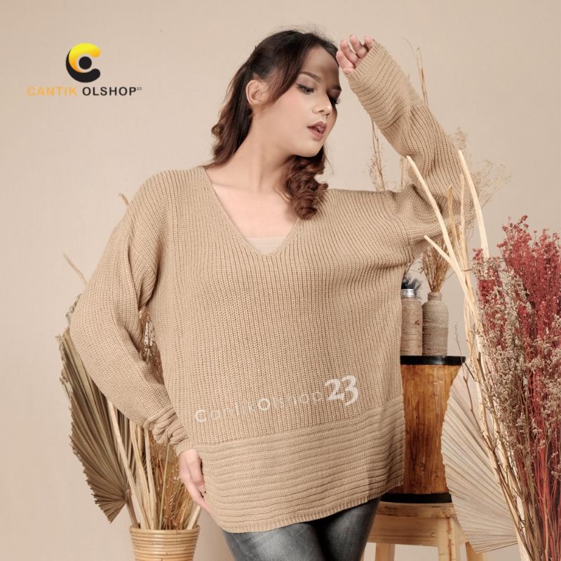 Sweater Rajut Wanita Kayra Oversized Tebal Korean