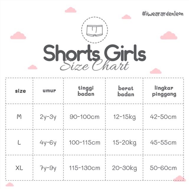 ArdenLeon Boxer Girls / Arden Leon Celana Dalam Celana Pendek Anak Perempuan