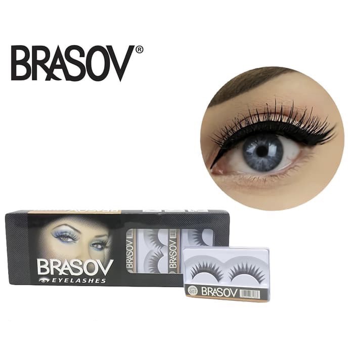 Brasov Bulu Mata Eyelash Extension Palsu Natural Satuan Pasang Make Up Ekstensi Full Strip Lashes