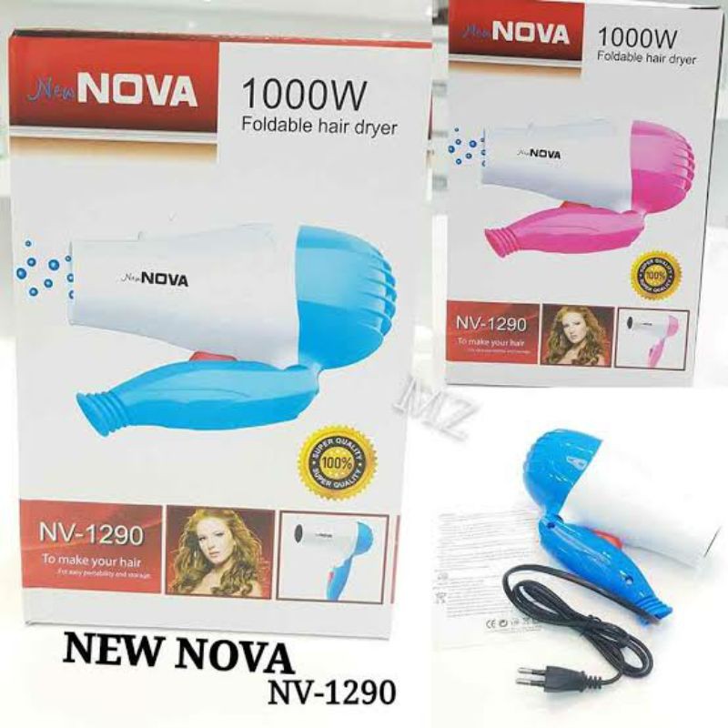 FOLDABLE NOVA HAIR DRYER PENGERING RAMBUT MURAH - HAIR DRYER NOVA