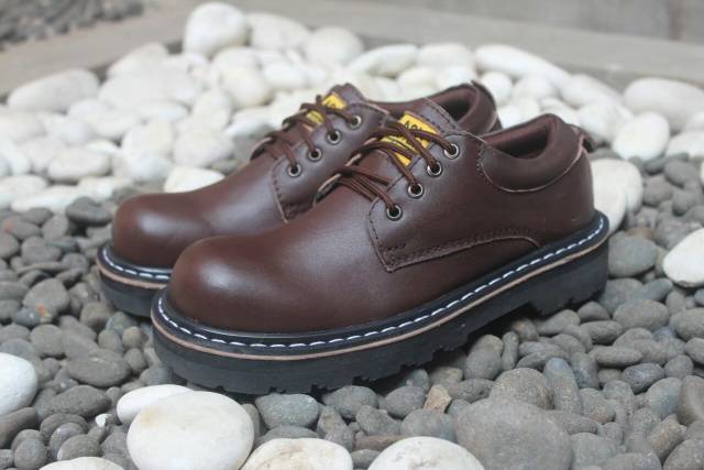 UNDERGROUND LOW SOLE BLACK - BLACK MASTER | Sepatu Low Boots Pria Kulit Asli Biker Casual Ngampus