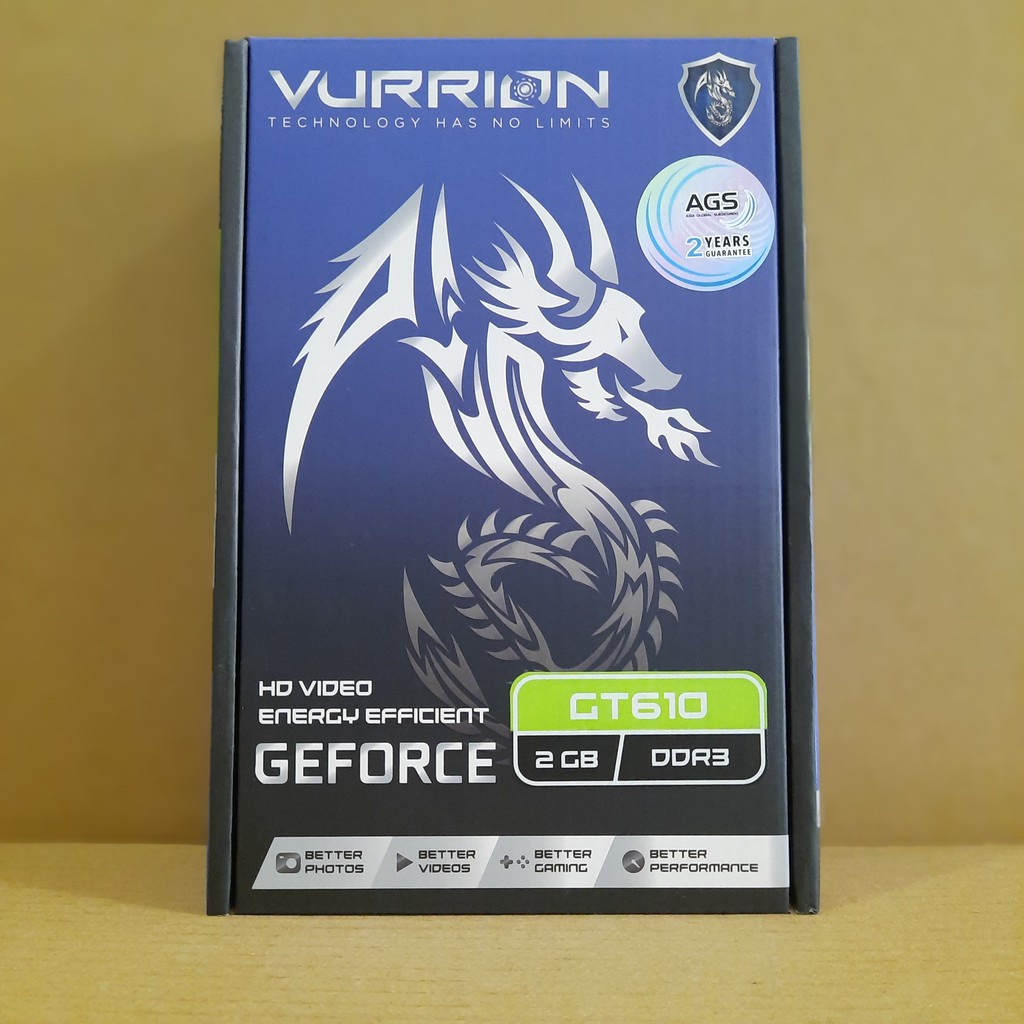 Vga card VURRION GT610 DDR3 2GB 64bit Nvidia Geforce