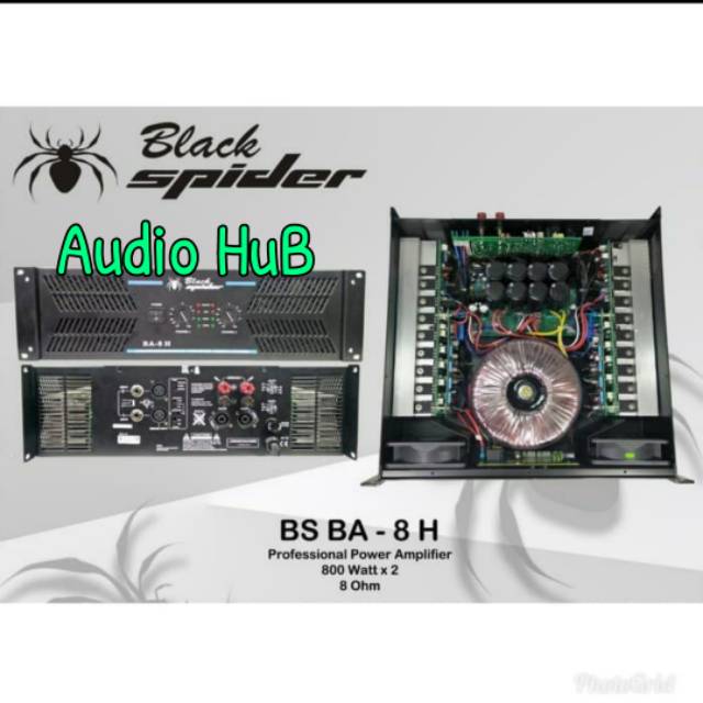 POWER AMPLI BLACK SPIDER BS BA 8 H AMPLIFIER BLACKSPIDER BA8H ORIGINAL
