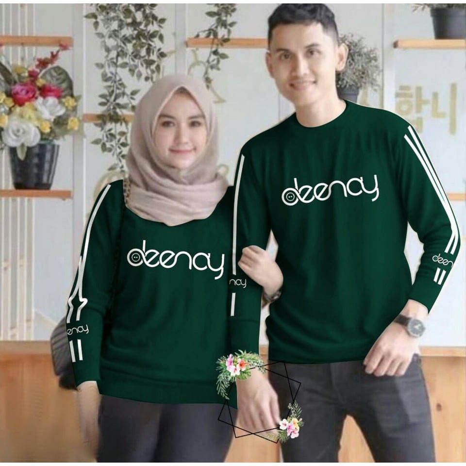 KAOS COUPLE DENCY / KAOS PASANGAN MURAH / BAJU PASANGAN LENGAN PANJANG / TSHIRT COUPLE