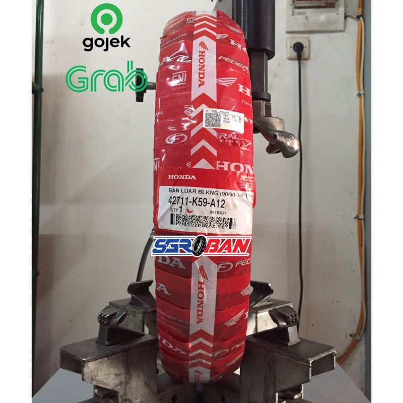 BAN FEDERAL K59 90/90-14 TUBELESS BAN BLK STANDAR BEAT VARIO125/150