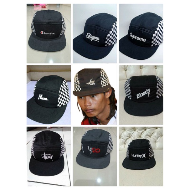 Topi snapback 5 panel topi hip-hop Topi Catur Bonge