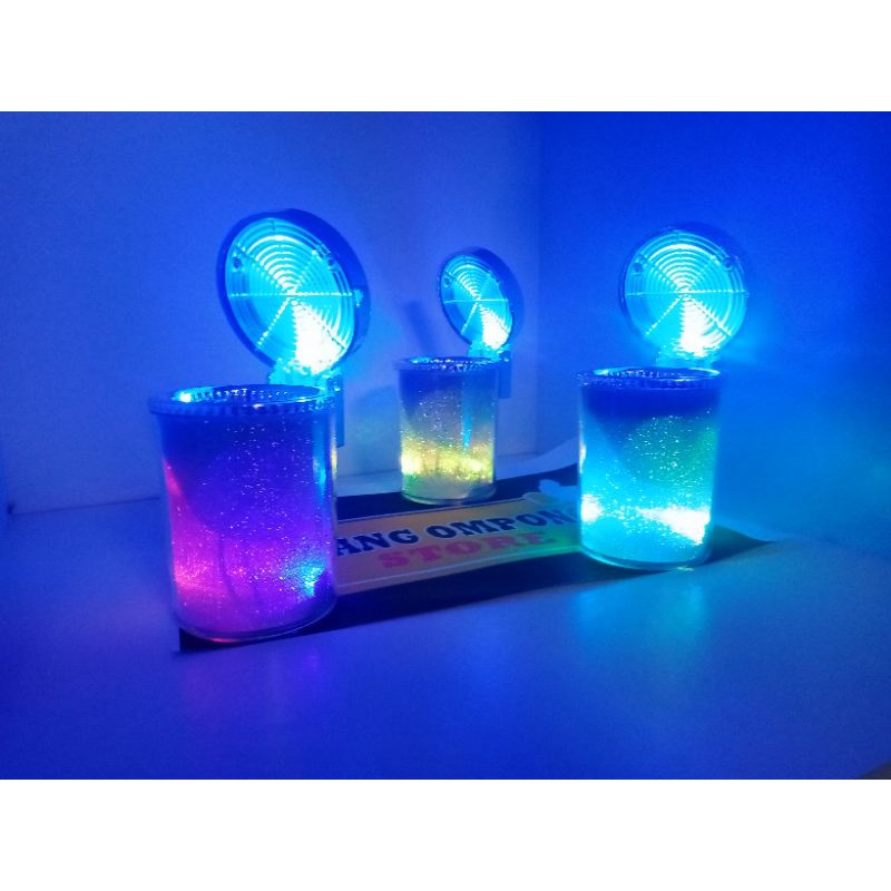 ASBAK MOBIL ASBAK ROKOK  ASBAK MOBIL LED /  LED CAR ORGANIZER ASHTRAY RGB WADAH ROKOK