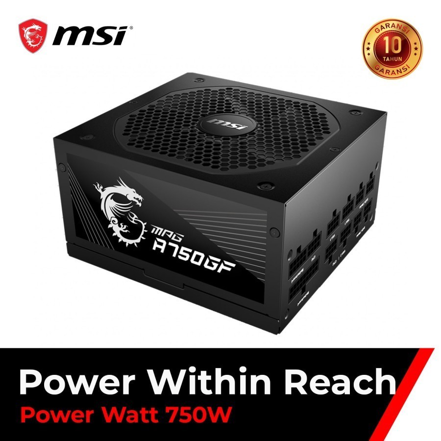 MSI MPG A750GF 750W 80+ GOLD FULL MODULAR