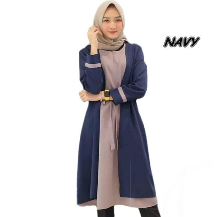 Baju Atasan MONEL DESAIN Wanita Muslim / Tunik Top Premium / Pakaian cewek Hijabers Terbaru / 0002