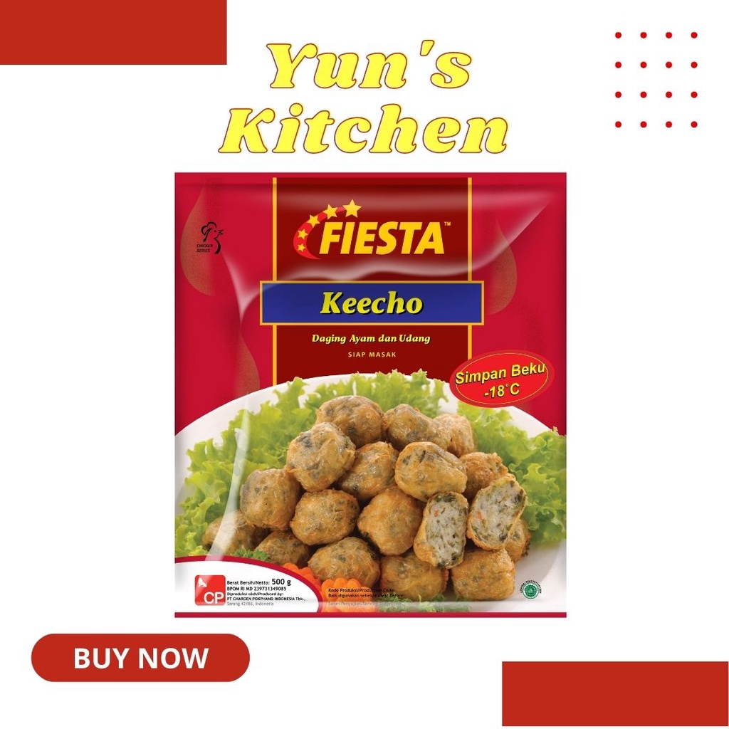 

Fiesta Keecho 500gr - Daging Ayam Udang - Frozen Food