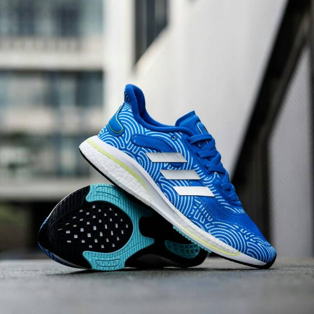 SEPATU ADIDAS SUPERNOVA BLUE MOTIP