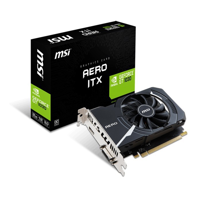 VGA MSI Geforce GT 1030 AERO ITX OC 2GB - GT1030 2 GB DDR5