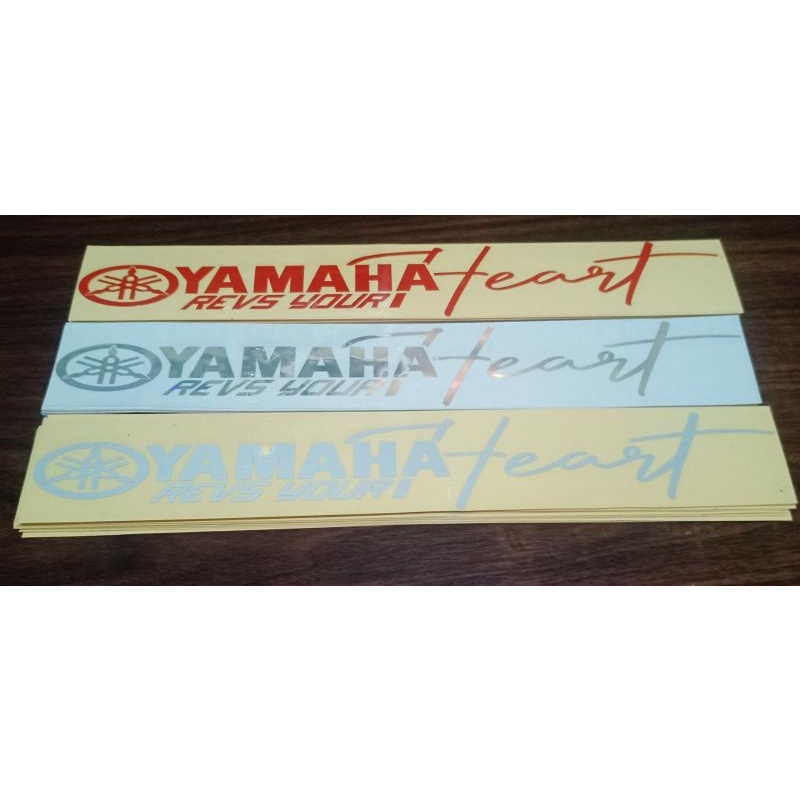 STICKER CUTING YAMAHA HEART,STICKER MOTOR