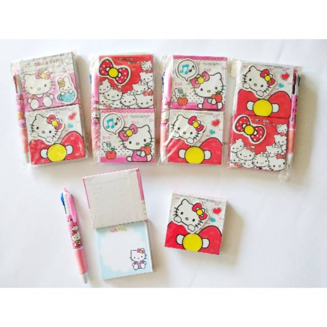 

notes / notebook kecil isi 2 pcs hello kitty dan bolpen