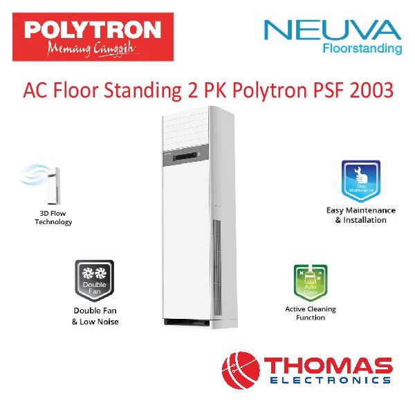 AC Floor Standing 2 PK Polytron PSF 2003 / AC STANDING POLYTRON GARANSI RESMI