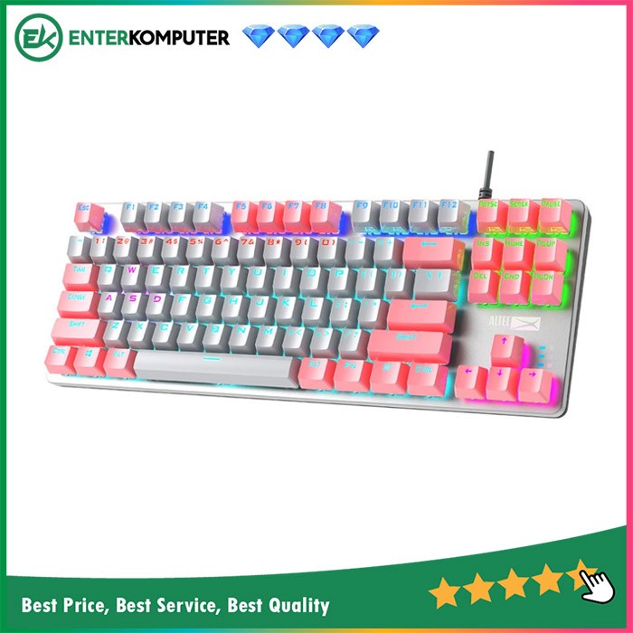 Altec Lansing ALGK-8404 DQ White Pink Mechanical Gaming Keyboard