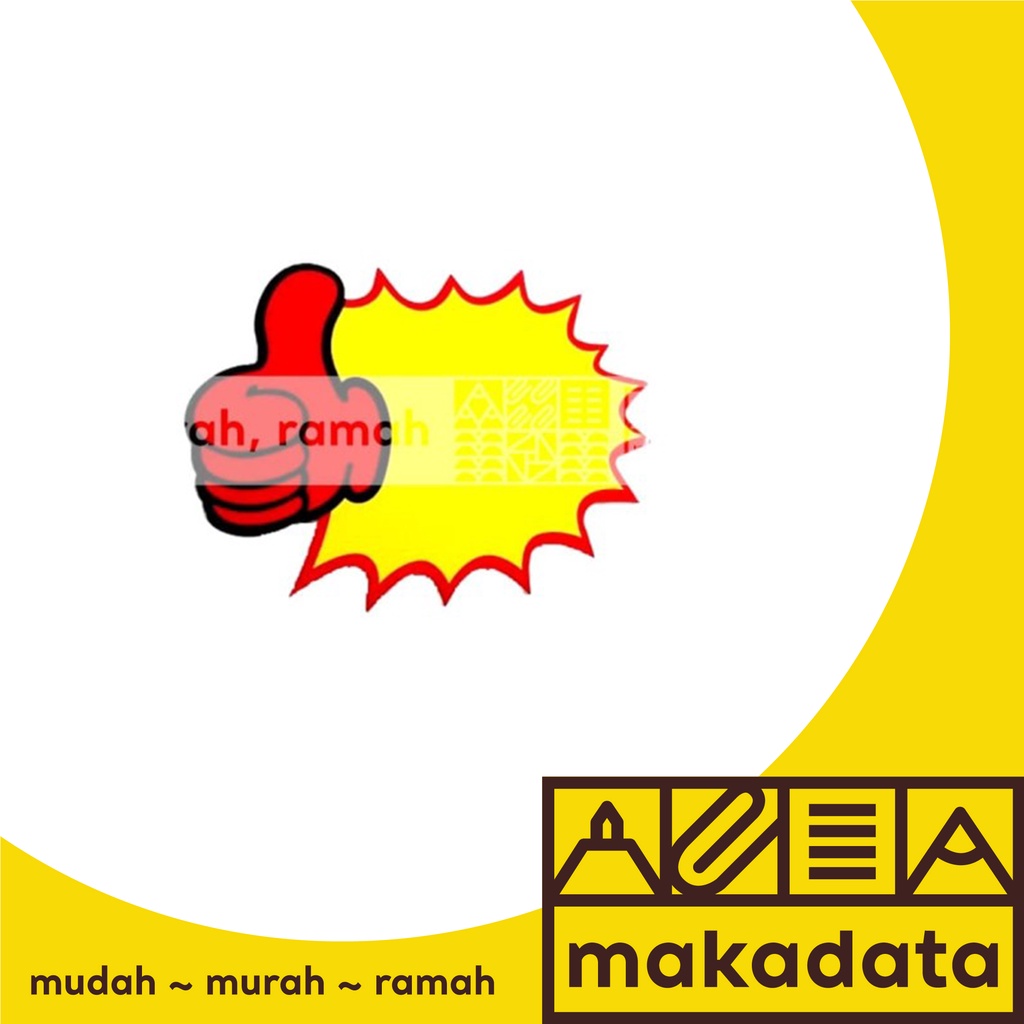 

PRICE TAG SIGN PAPER TEMPELEN PROMOSI / HARGA (LARGE-5B) MURAH