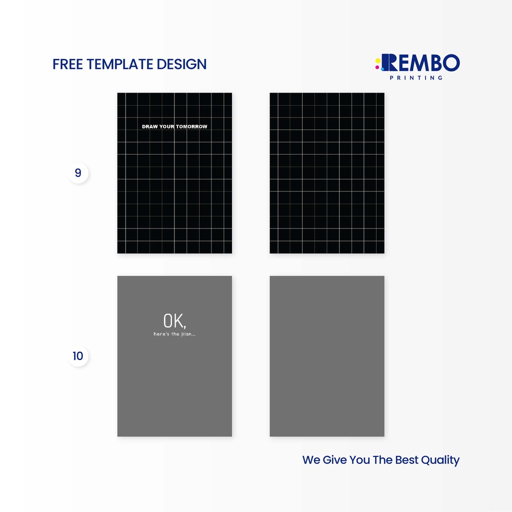 NOTEBOOK SIMPLE QUOTES/JURNAL GRID/DOTTED/BLANK /LINE A5/ BUKU CATATAN RING / BUKU TULIS RING - REMBO PRINTING