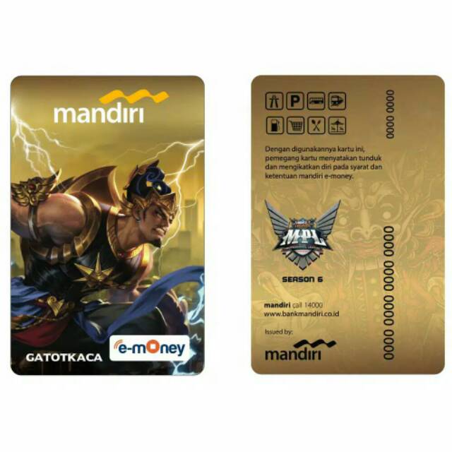 Mandiri eMoney MOBILE LEGENDS ORI /Like eTOLL Tapcash Flazz or Brizzi