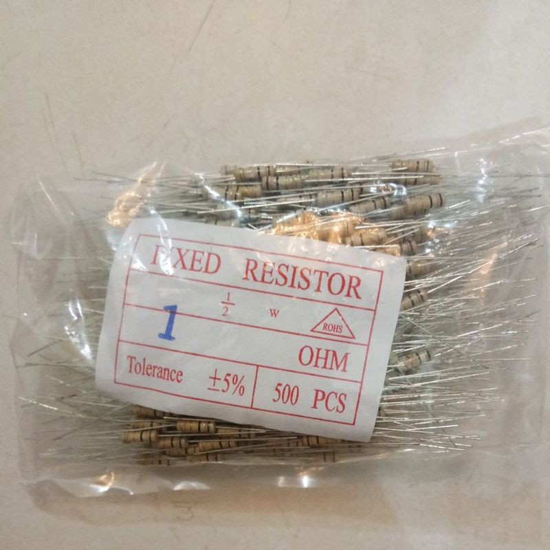 (Isi 10pcs) Resistor 0.5 Watt 470K 5R 5R6 56K6 56R 56K 560R 68R 68K 6K8 680R 680K 8R2 8K2 82K 820K