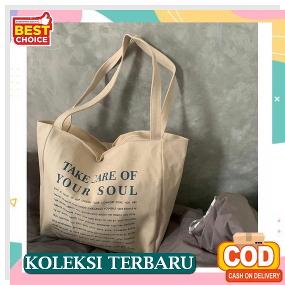 Tote Bag Wanita Motif Totebag Kanvas Tas Totte Canvas Resleting Terbaru Untuk Kuliah Kerja Totbag La