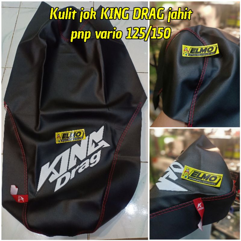 Kulit jok king drag malaysia vario 125/150 jahit+emblem