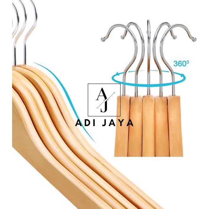 Hanger Kayu Estetik Standar Export