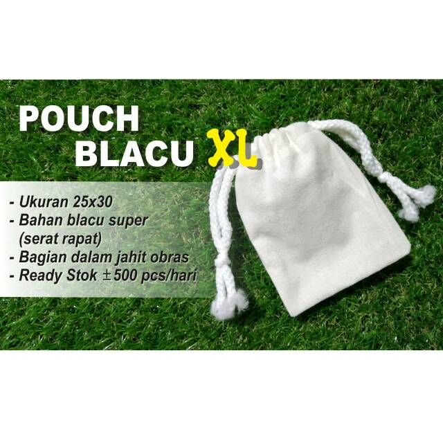 TAS SERUT BLACU / POUCH BLACU / SERUT BLACU / TAS SOUVENIR BLACU POLOS MURAH SIZE XL