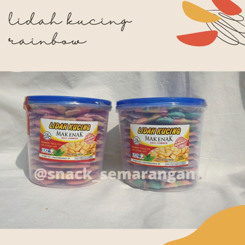 lidah kucing rainbow Mak Enak Murah Semarang
