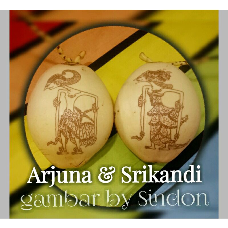 [ GRATIS ONGKIR ] cengkir kelapa gading gambar wayang untuk acara keba tingkepan mitoni 7bulanan