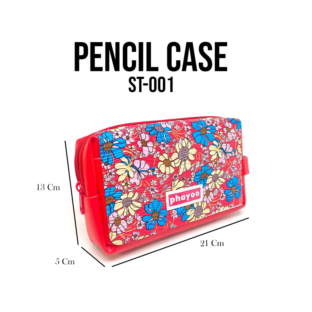 

Kotak pensil / Kotak pensil kulit JUMBO / Tempat pensil motif Bunga / Kotak pensil ST001