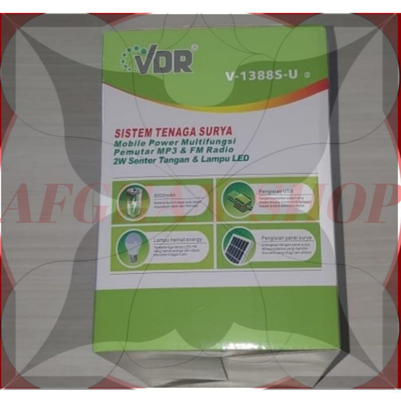 Solar Panel Surya Multi Fungsi VDR 1388 S U speaker mp3