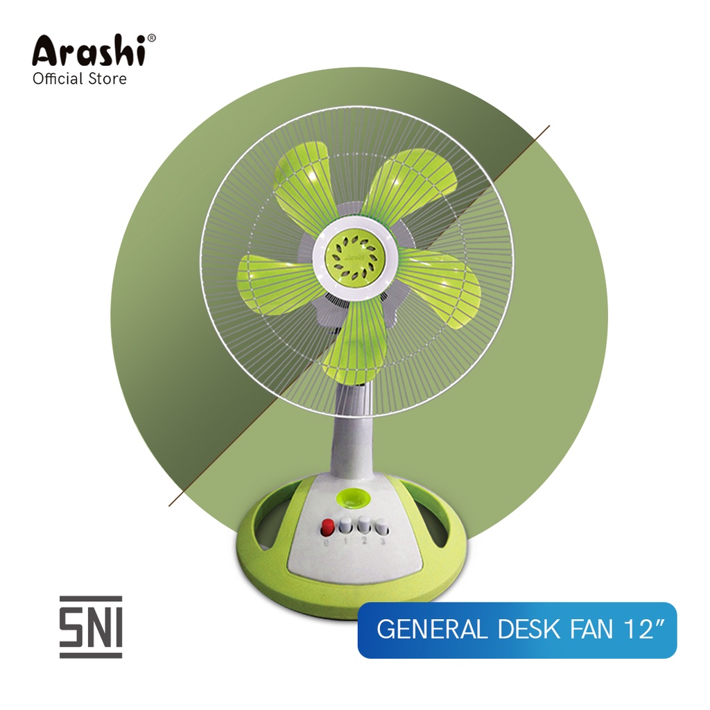 Arashi Kipas Angin General Desk Fan 12 Inchi