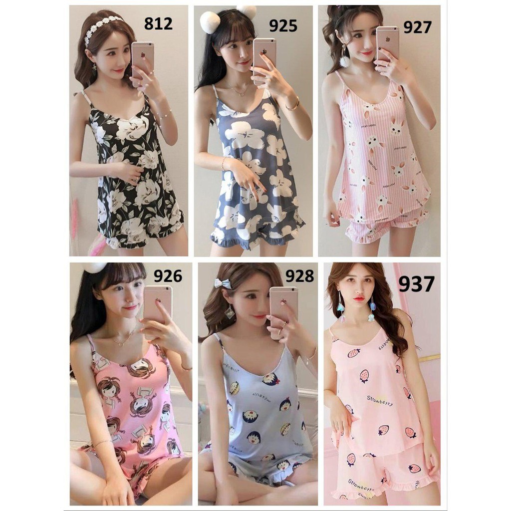 Baju Tidur Wanita  Dewasa Bahan Kaos  BAJUKU