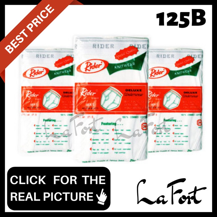 JAMIN ORI TERMURAH Celana Dalam Rider 125 B Pria Ukuran 38 40 42 ORI CD Berkualitas Pakaian