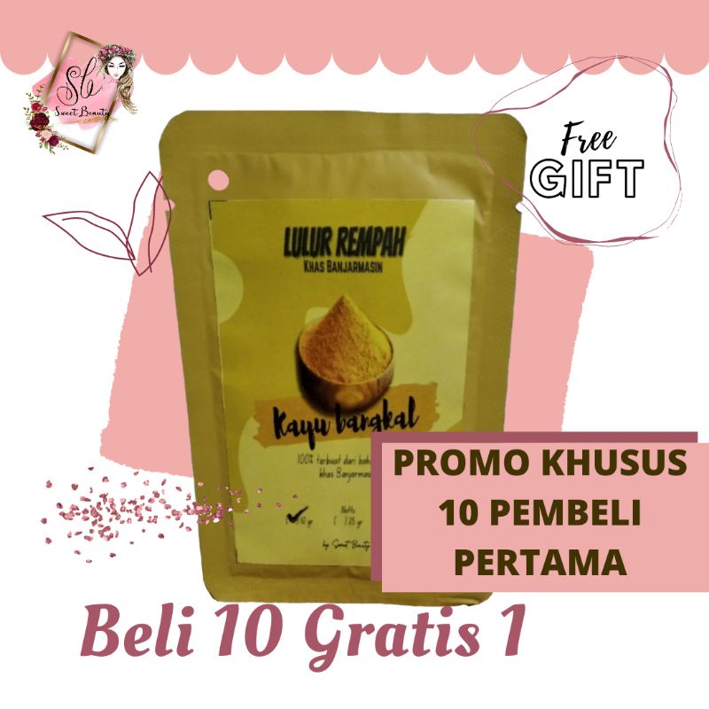 LULUR REMPAH KAYU BANGKAL/LULUR REMPAH KUNING/LULUR KHAS BANJAR 10gr