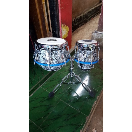 Kendang Ketipung Dangdut Kayu Nangka Ring V8 V6 Warna White Black