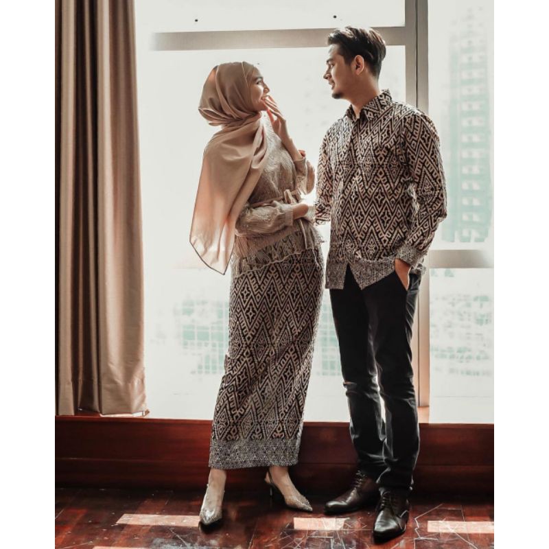 Maura Couple - Sania Ruffle Batik Couple ori Ndoro jowi DNT Garansi Termurah Shopee - COUPLE AQILA