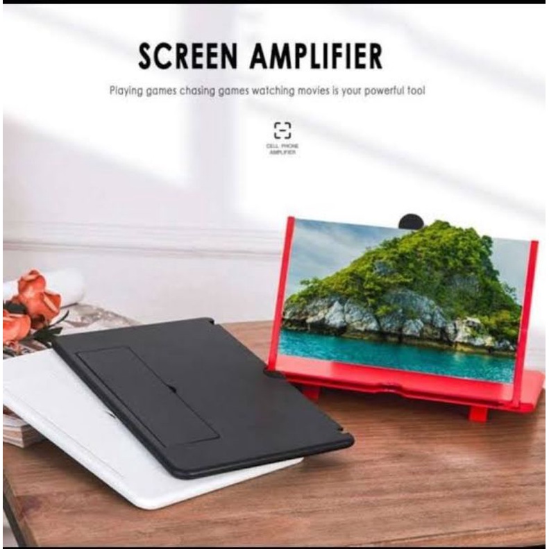 Kaca Pembesar Layar HP F3 SmartPhone Mobile Enlarged Zoom 3D HD Screen Folding Ajaib Bioskop