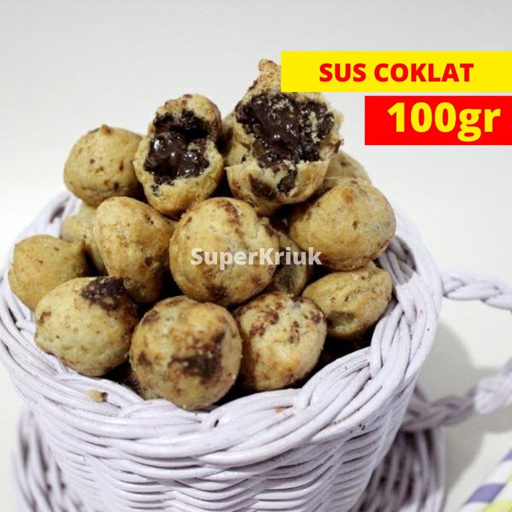 

Sus Coklat Soes Kering Coklat Kemasan 100gr