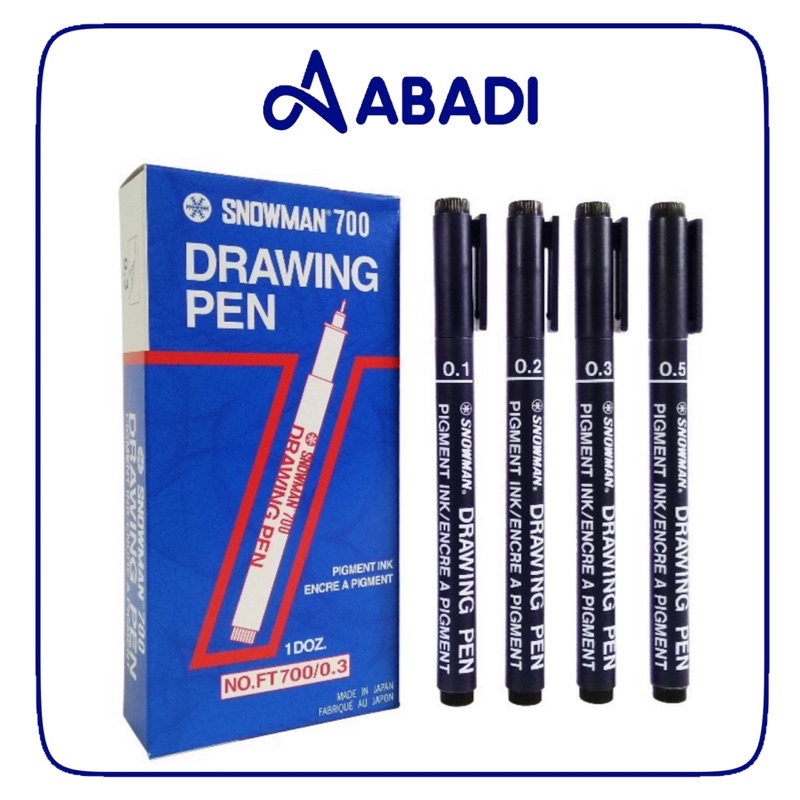 

Snowman Drawing Pen 005 - 0.8 - Pulpen / Spidol Drawing Pen Snowman 0.05-0.8