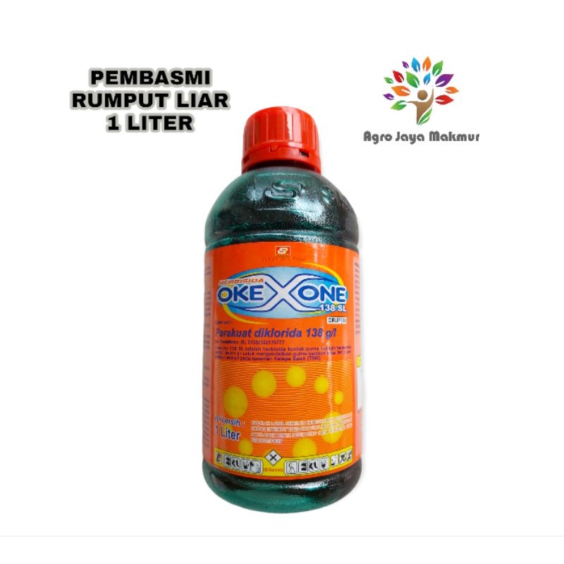 HERBISIDA OKEXONE 138 SL 1 LITER/PEMBASMI RUMPUT LIAT/HERBISIDA kontak/parakuat murah