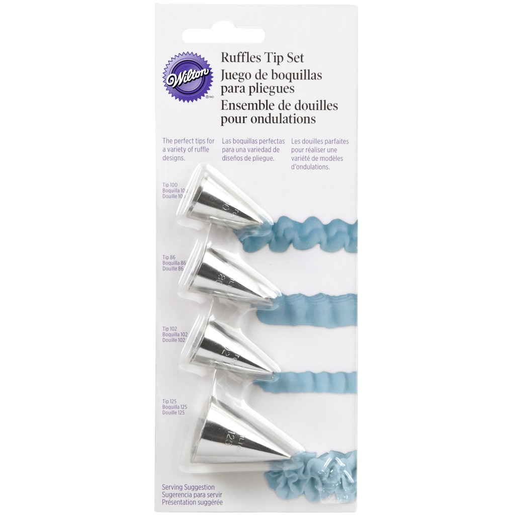 

Wilton ruffles tip set