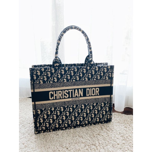 Dior Oblique Small Book Tote Bag with Box