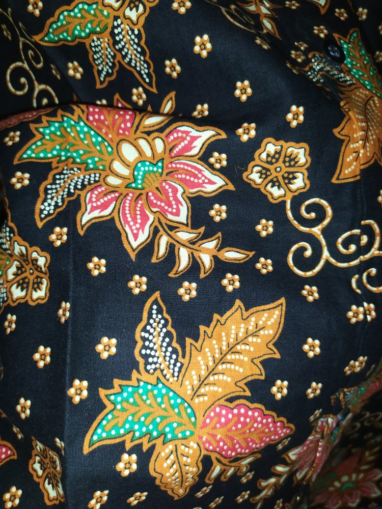 Odza Baju Atasan Kemeja Batik Lengan Panjang Pria Regular Fit Abinawa